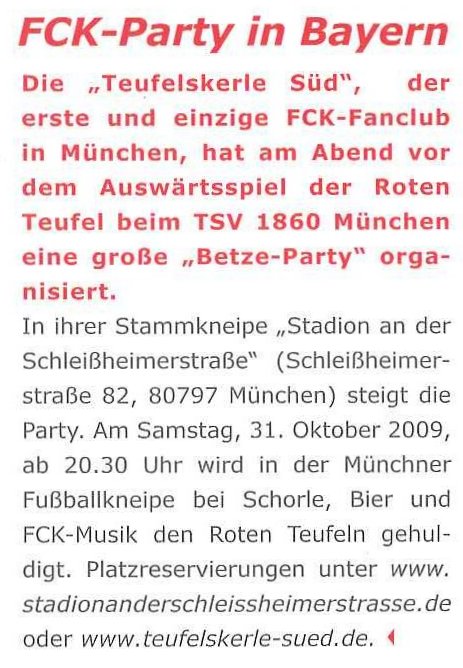 FCK-Party in Bayern